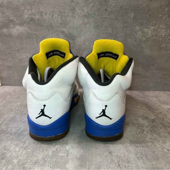 Nike Air Jordan 5 Retro Sneakers 440888-189 Womens sz 7.5 - white/blue - Picture 4 of 6